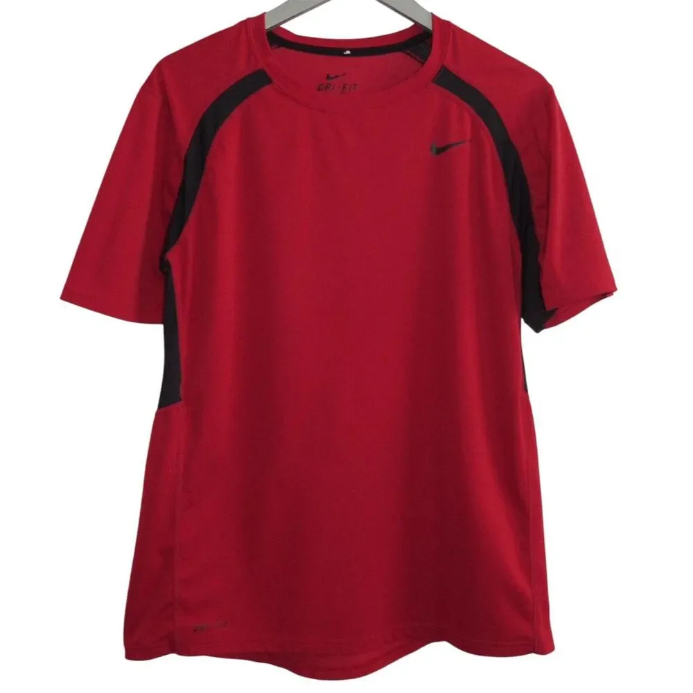 Nike Dri‎ Fit Mesh Training Running Performance T-Shirt Sz M